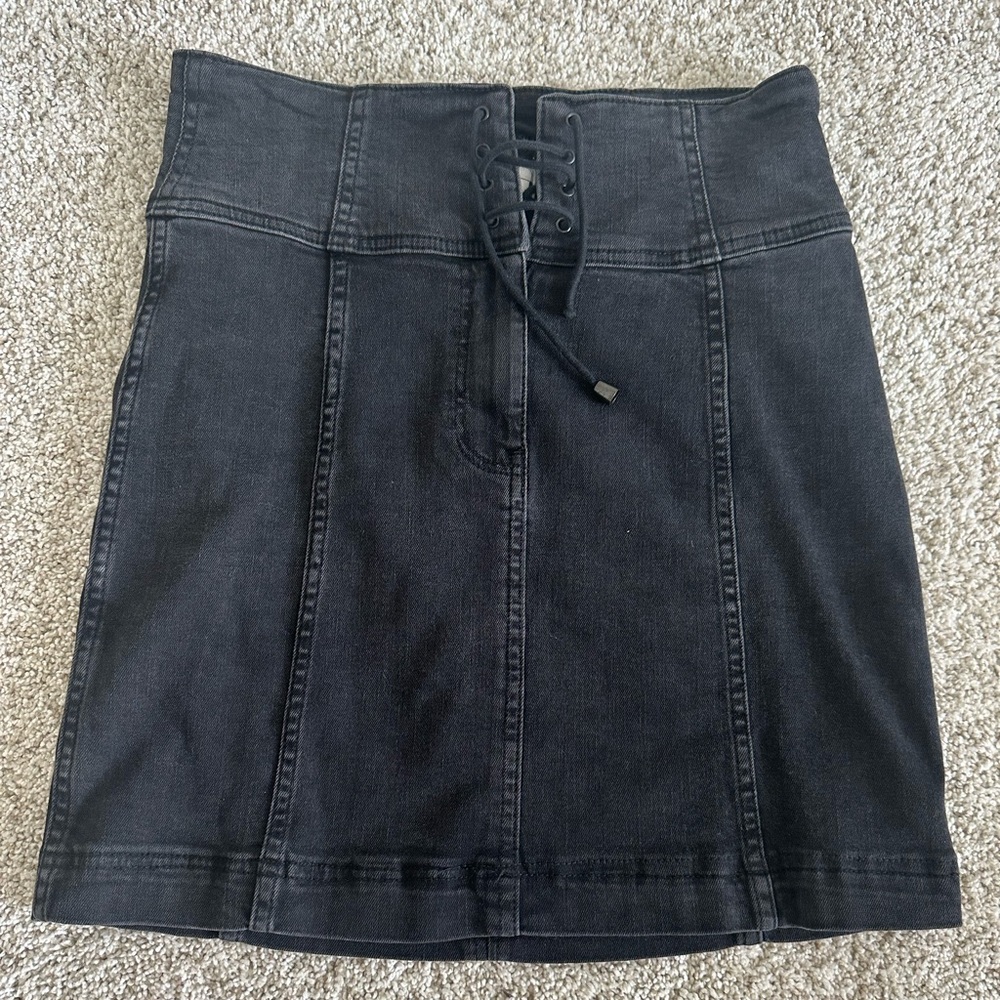 Free People High Waisted Mini Skirt
